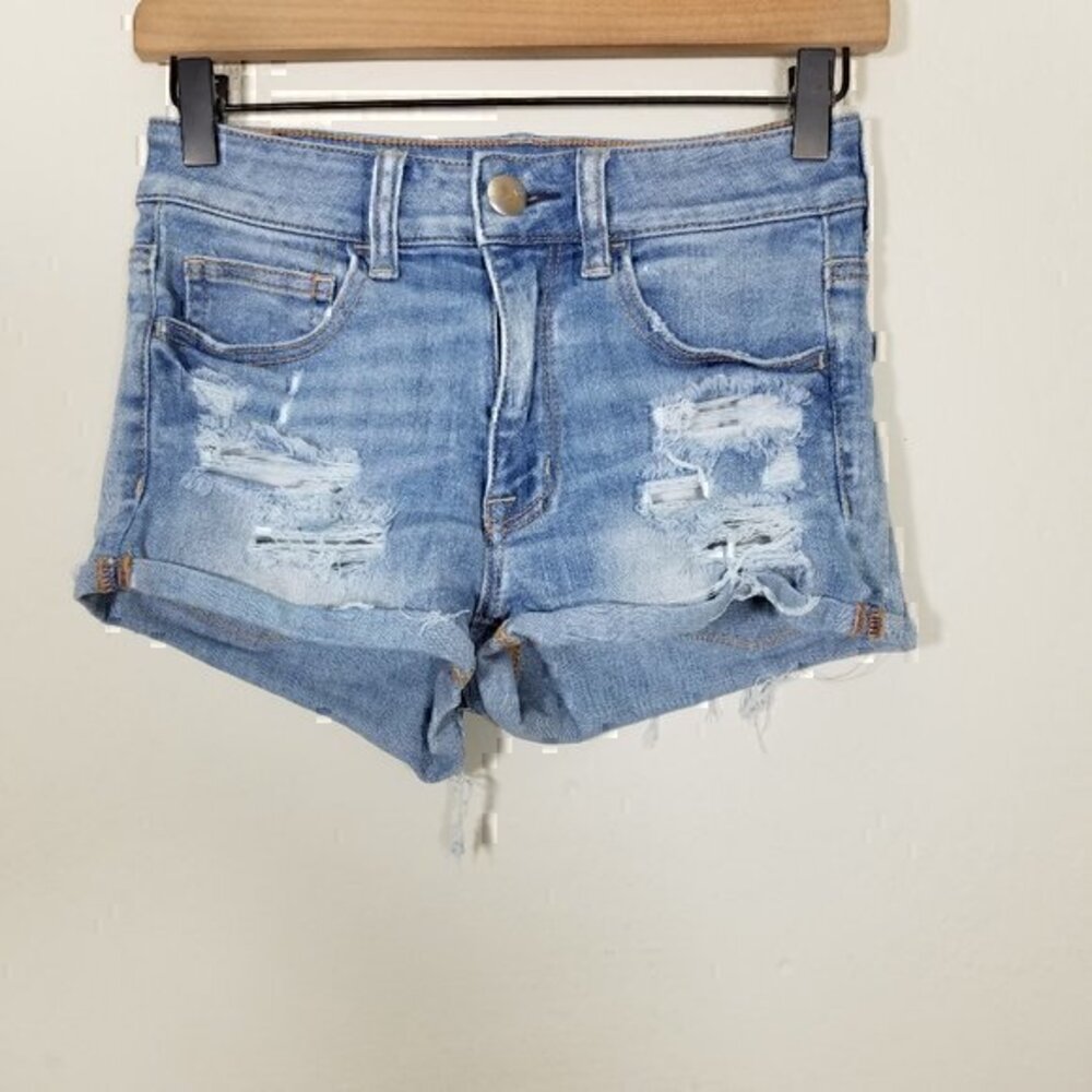 American Eagle Hi-Rise Cheeky Shortie Super Super‎ Stretch Size 2